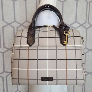 Fossil bag zip closure classic brand key